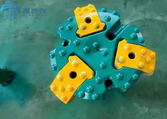 Ql80 শ্যাঙ্ক Dth ড্রিল বিট ফ্ল্যাট ফ্রন্ট ডিজাইন রক ড্রিলিং জন্য বায়ু টিউব সঙ্গে