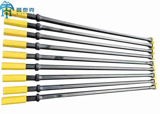 চিসেল বিট ছোট গর্ত ড্রিলিং সহ H22x108mm ইন্টিগ্রাল ড্রিল রড স্টিল