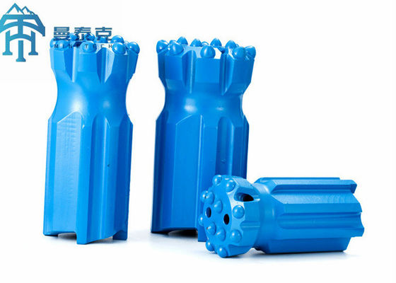 নীল 89 মিমি প্রত্যাহার T51 বোতাম বিট, ড্রপ সেন্টার রক Dth ড্রিলিং সরঞ্জাম