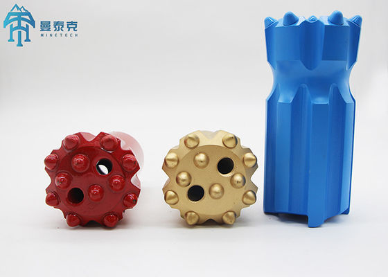 80mm জাম্বো বোতাম বিট রক ড্রিলিং টুল T45 থ্রেডেড প্রত্যাহার