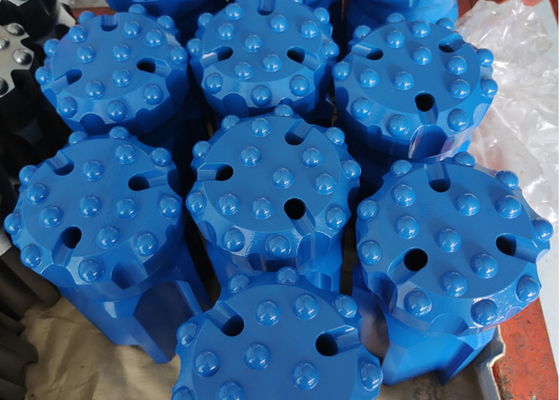 T45 110mm থ্রেড বোতাম বিট ড্রিফটিং টানেলিং বেঞ্চ ড্রিলিং জন্য