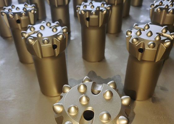 R32 76mm 45CrNi থ্রেড বোতাম বিটস 13 কার্বাইড সহ শীর্ষ হ্যামার ড্রিলিং সরঞ্জামগুলির জন্য