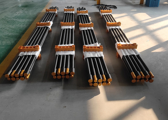 T51 MF 3660mm এক্সটেনশন থ্রেড ড্রিল রড টপ হ্যামার রক ড্রিলিং মাইনিং মেশিনের অংশ