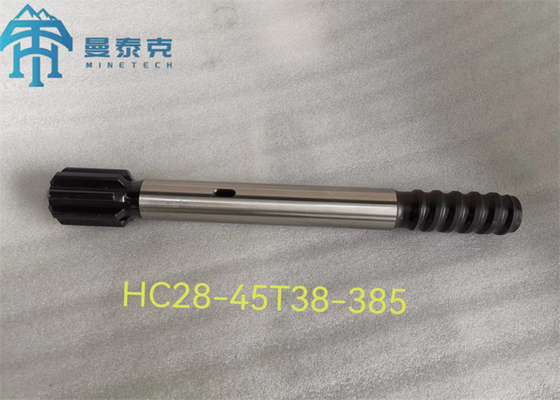 টপ হ্যামার শ্যাঙ্ক অ্যাডাপ্টার T38 500mm ড্রিলিং ড্রিফটার পার্টস HLX5 এর জন্য