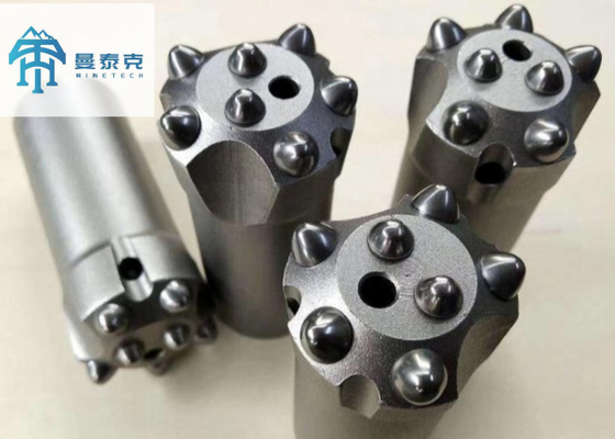 11 ডিগ্রী ব্রোকা 34mm 7 বোতাম ট্যাপার ড্রিল বিট খনির জন্য ড্রিলিং ব্লাস্টিং