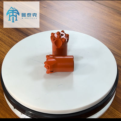 উচ্চ কর্মক্ষমতা সম্পন্ন শিলা ড্রিলিংয়ের জন্য 32মিমি 11ডিগ্রি পরিধান-প্রতিরোধী বাটন ড্রিল বিট