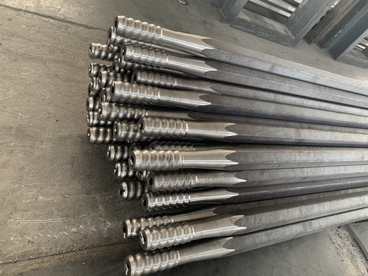 T45 3050mm MM/MF খনির পাথর ড্রিলিং টুলস থ্রেড ড্রিল রড