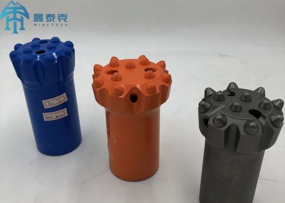 R38 76mm থ্রেড বোতাম ড্রিল বিট ফ্ল্যাট ফেস ড্রিল বিট রক ড্রিলিং জন্য