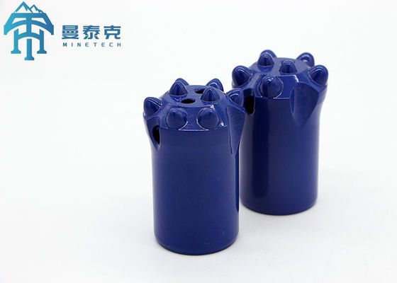 হার্ড রক ড্রিলিংয়ের জন্য 34 মিমি এবং 50 মিমি দৈর্ঘ্যের উচ্চ দক্ষতার কোপযুক্ত বোতাম বিট