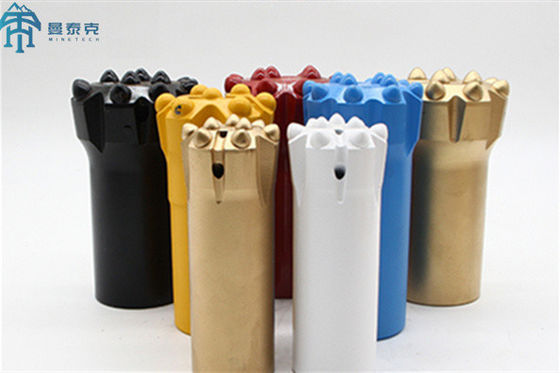 খনির নির্মাণের জন্য T38 64mm 10 রক ড্রিল বোতাম বিট