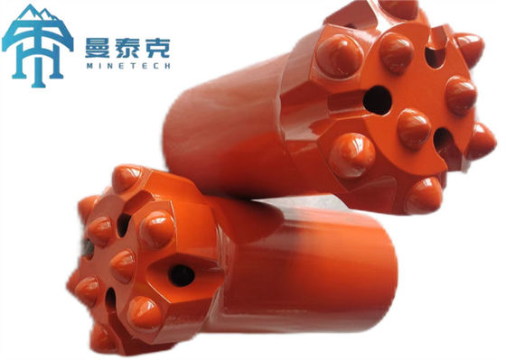 T45 থ্রেডেড রক ড্রিলিং বিট ৭৬মিমি ব্যাস ৮×১২.৭ বাটন সহ