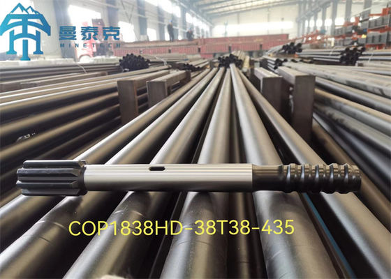 টপ হ্যামার শ্যাঙ্ক অ্যাডাপ্টার T38 500mm ড্রিলিং ড্রিফটার পার্টস HLX5 এর জন্য